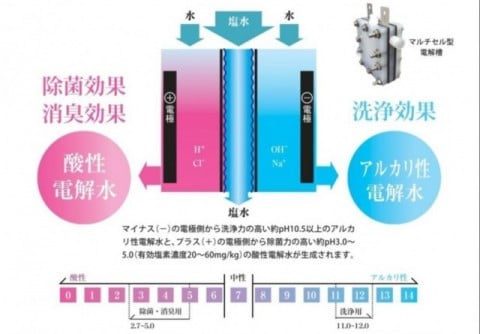 マルチセル型電解槽の概念図